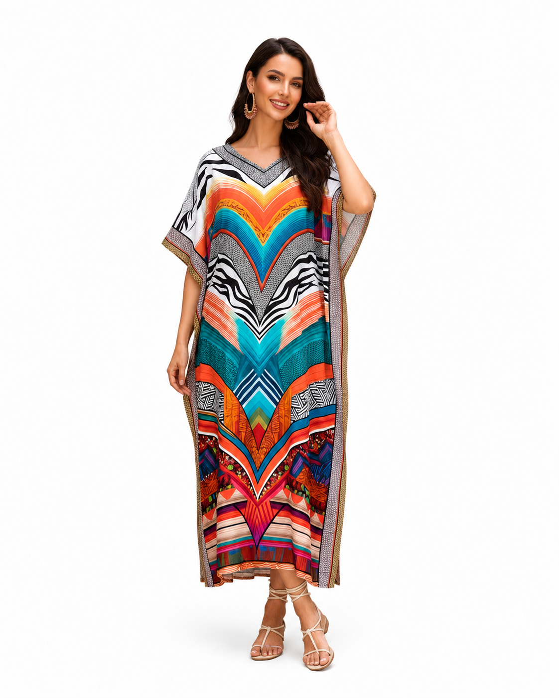 Kaftan bohème, décontracté