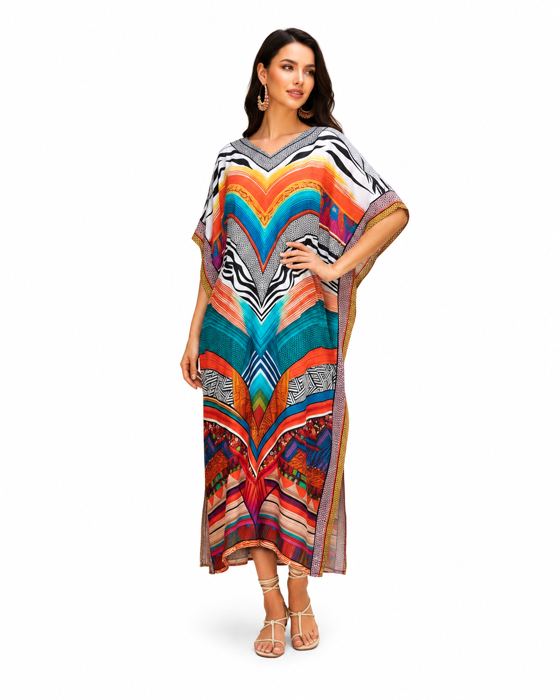 Kaftan bohème, décontracté