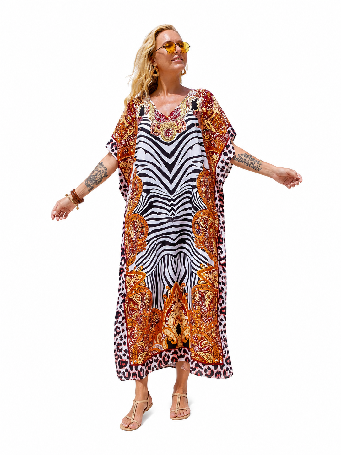 Kaftan bohème, décontracté