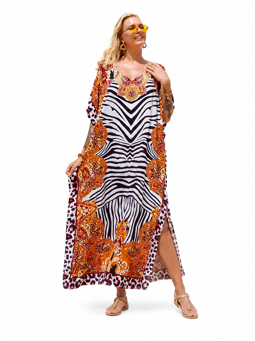 Kaftan bohème, décontracté
