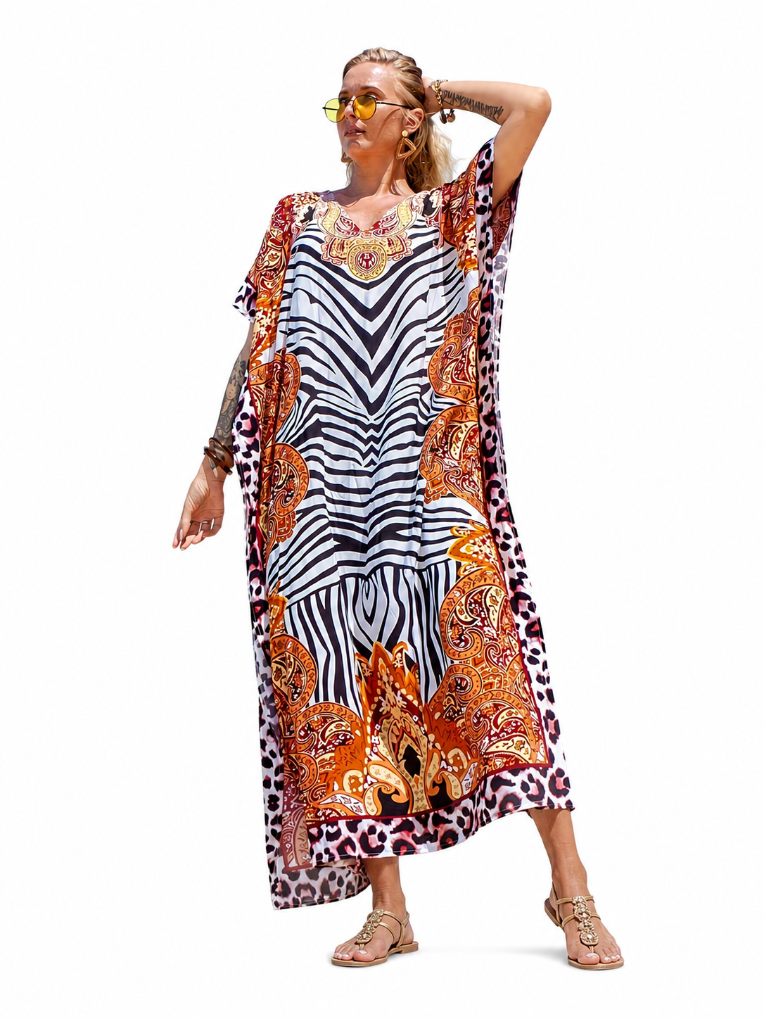 Kaftan bohème, décontracté