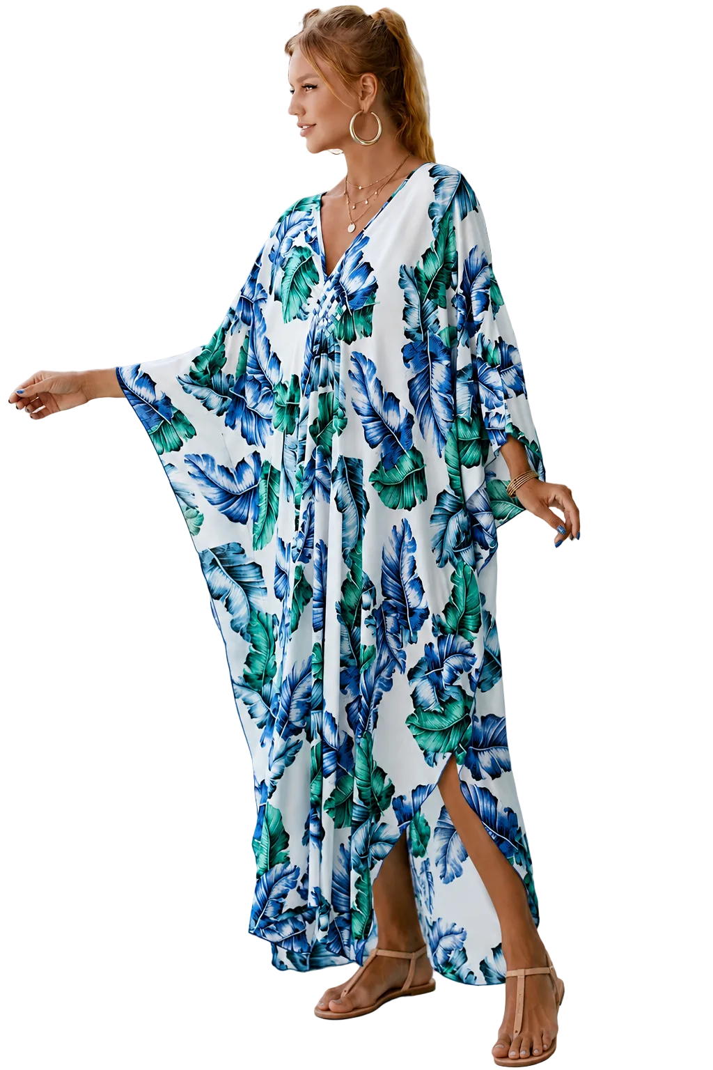 Kaftan ample, décontracté