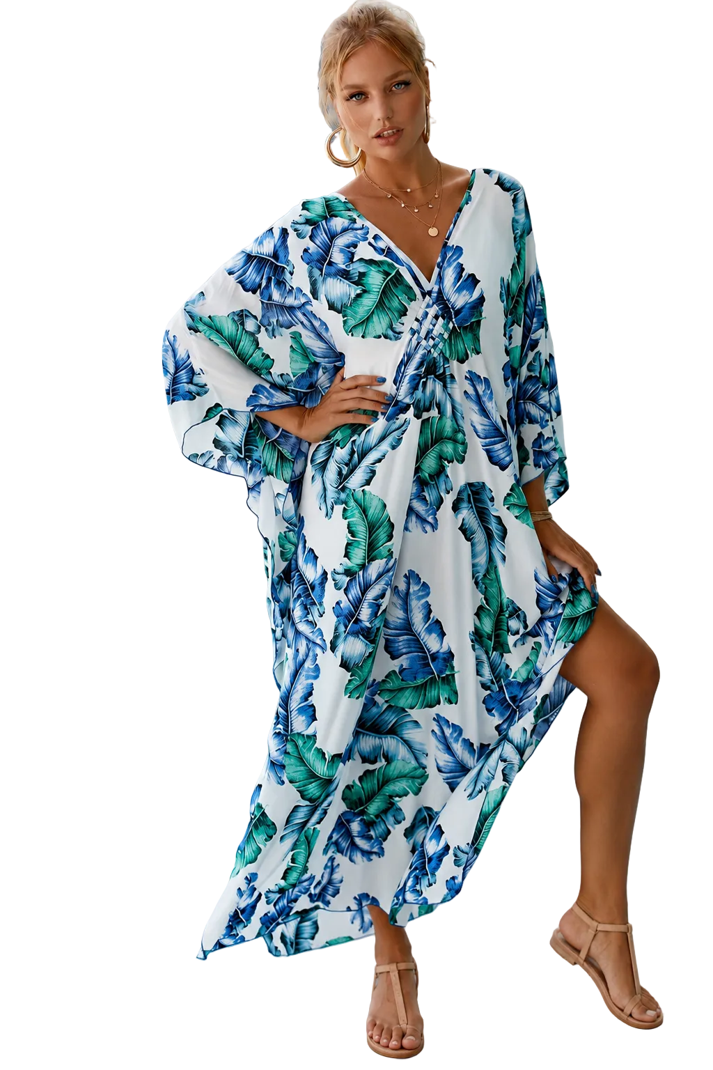Kaftan ample, décontracté