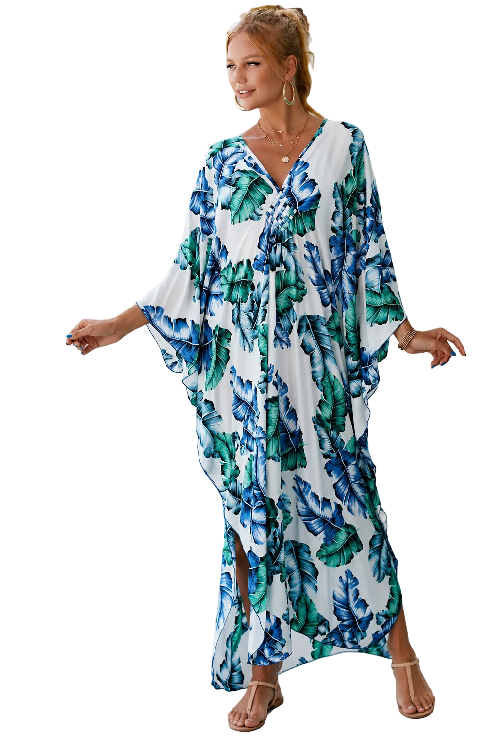 Kaftan ample, décontracté
