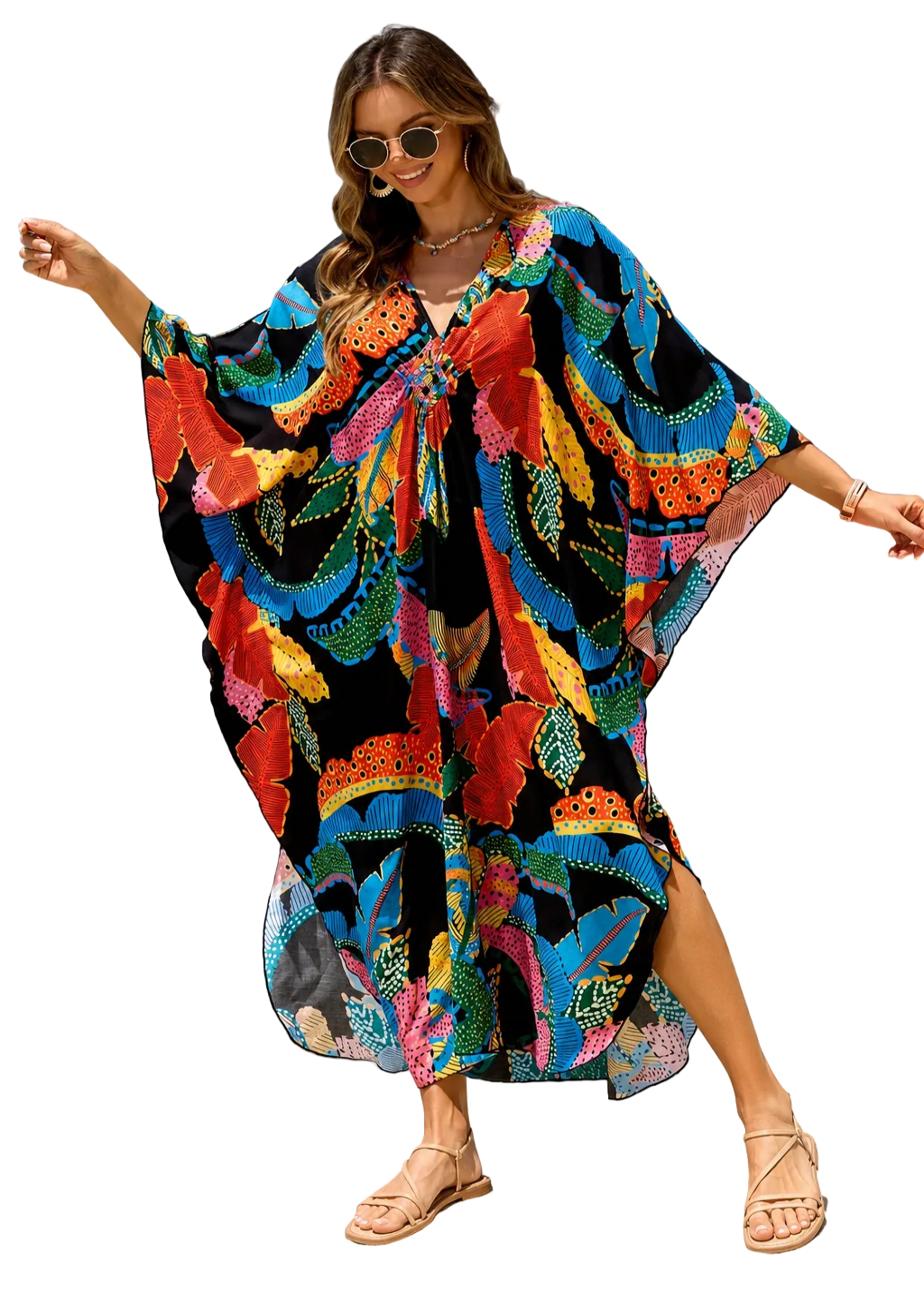 Kaftan ample, décontracté