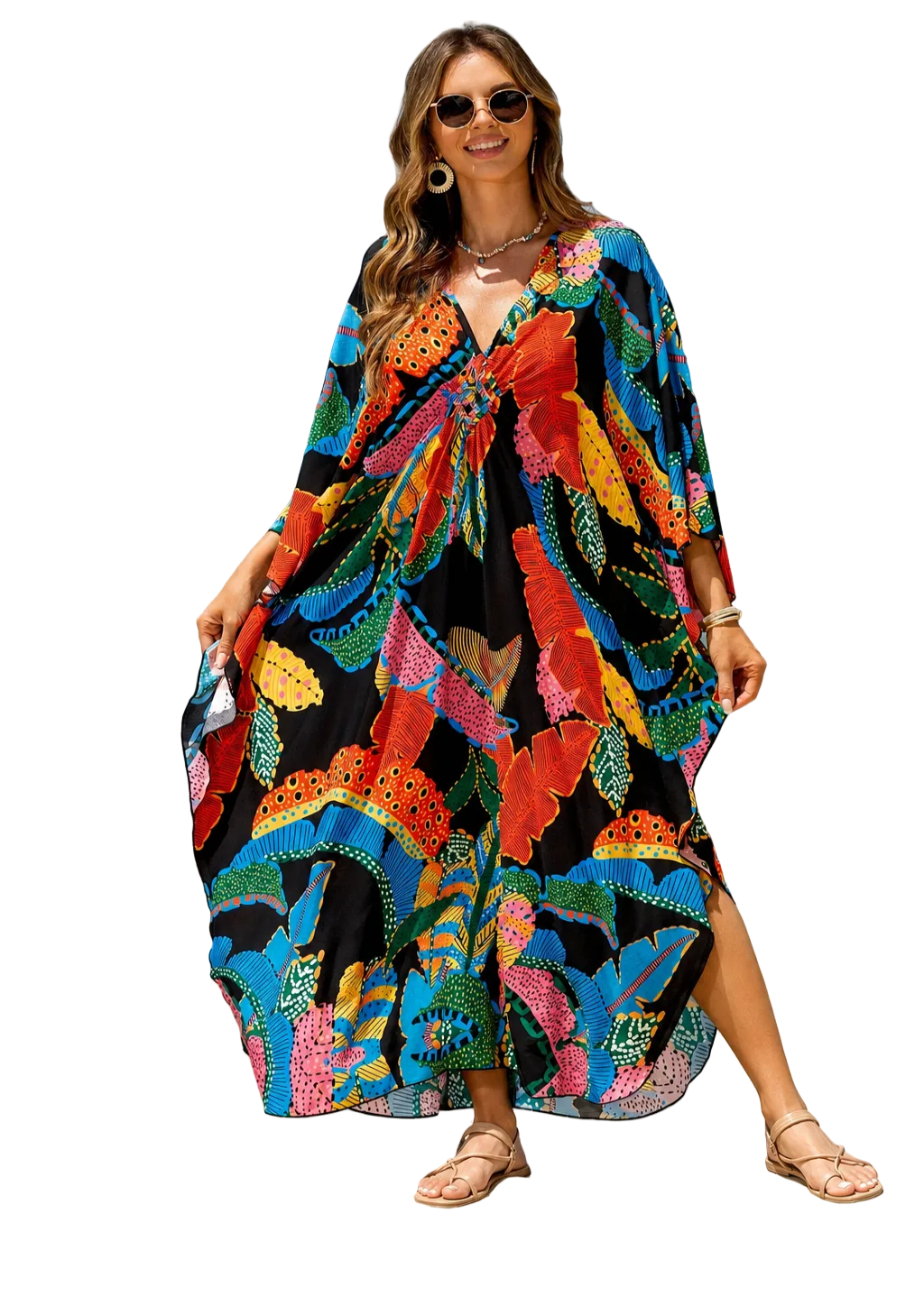 Kaftan ample, décontracté