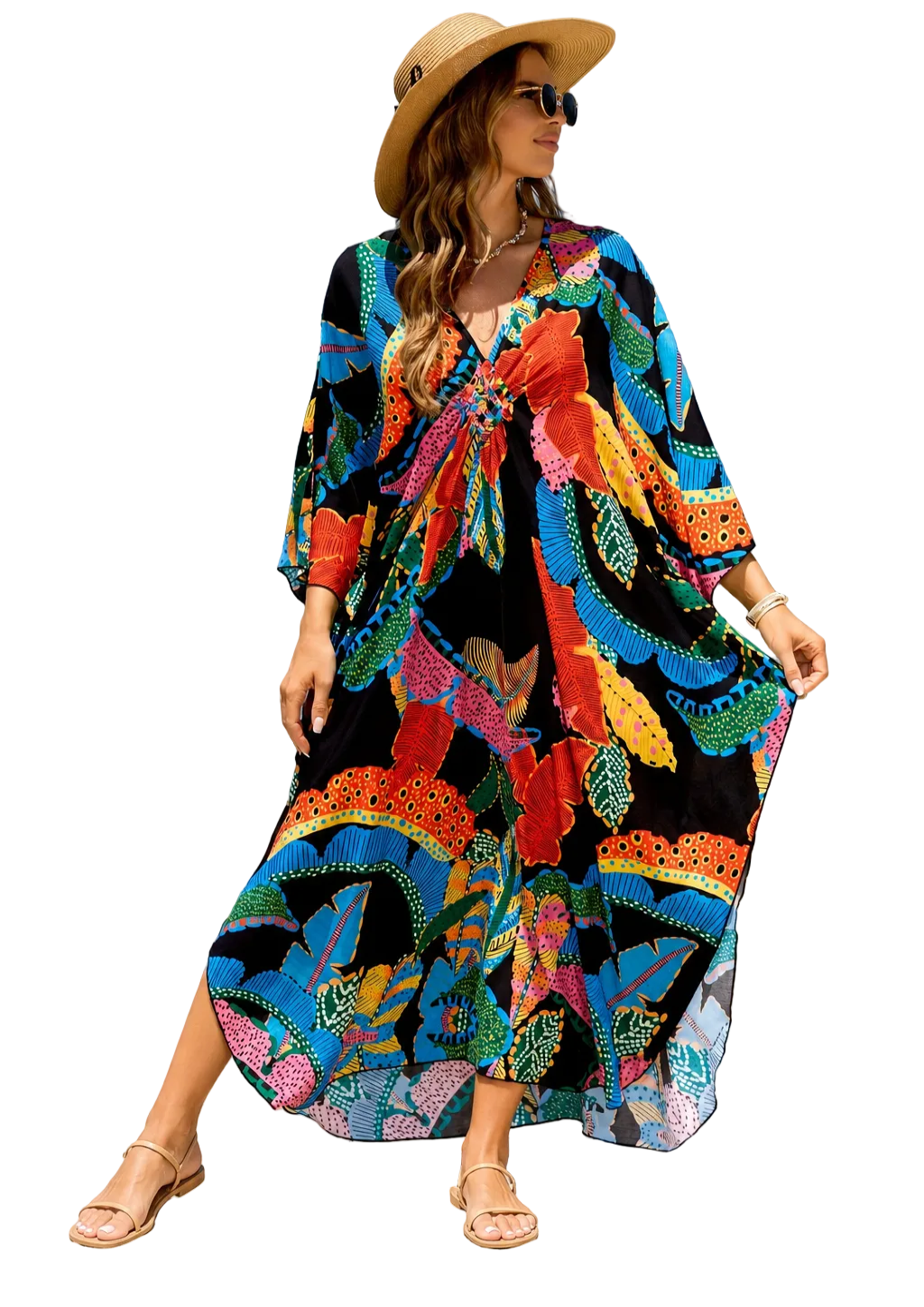 Kaftan ample, décontracté