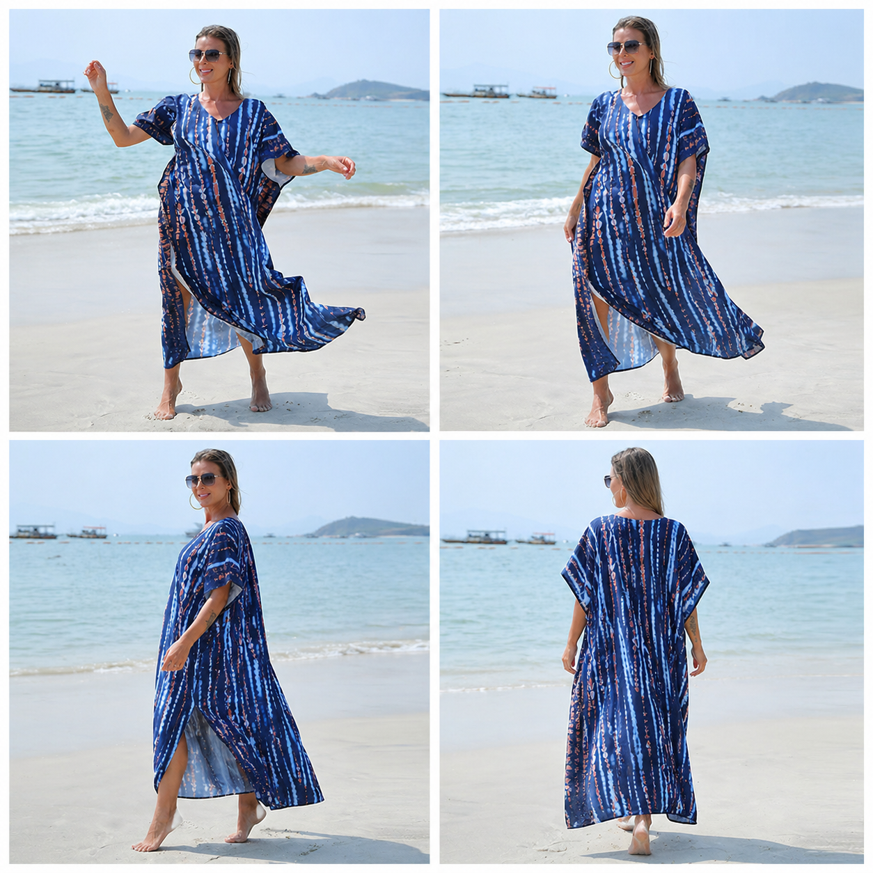Kaftan ample, décontracté