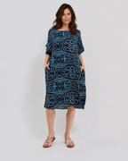 Robe Courte Décontractée à Poches