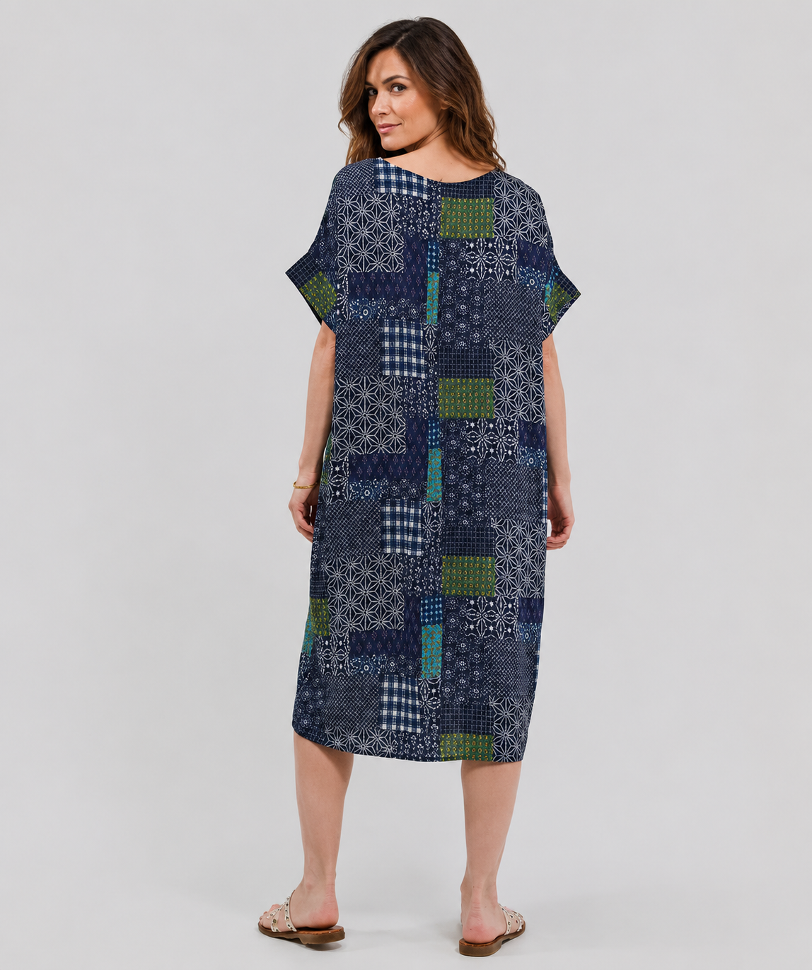 Robe Courte Décontractée à Poches