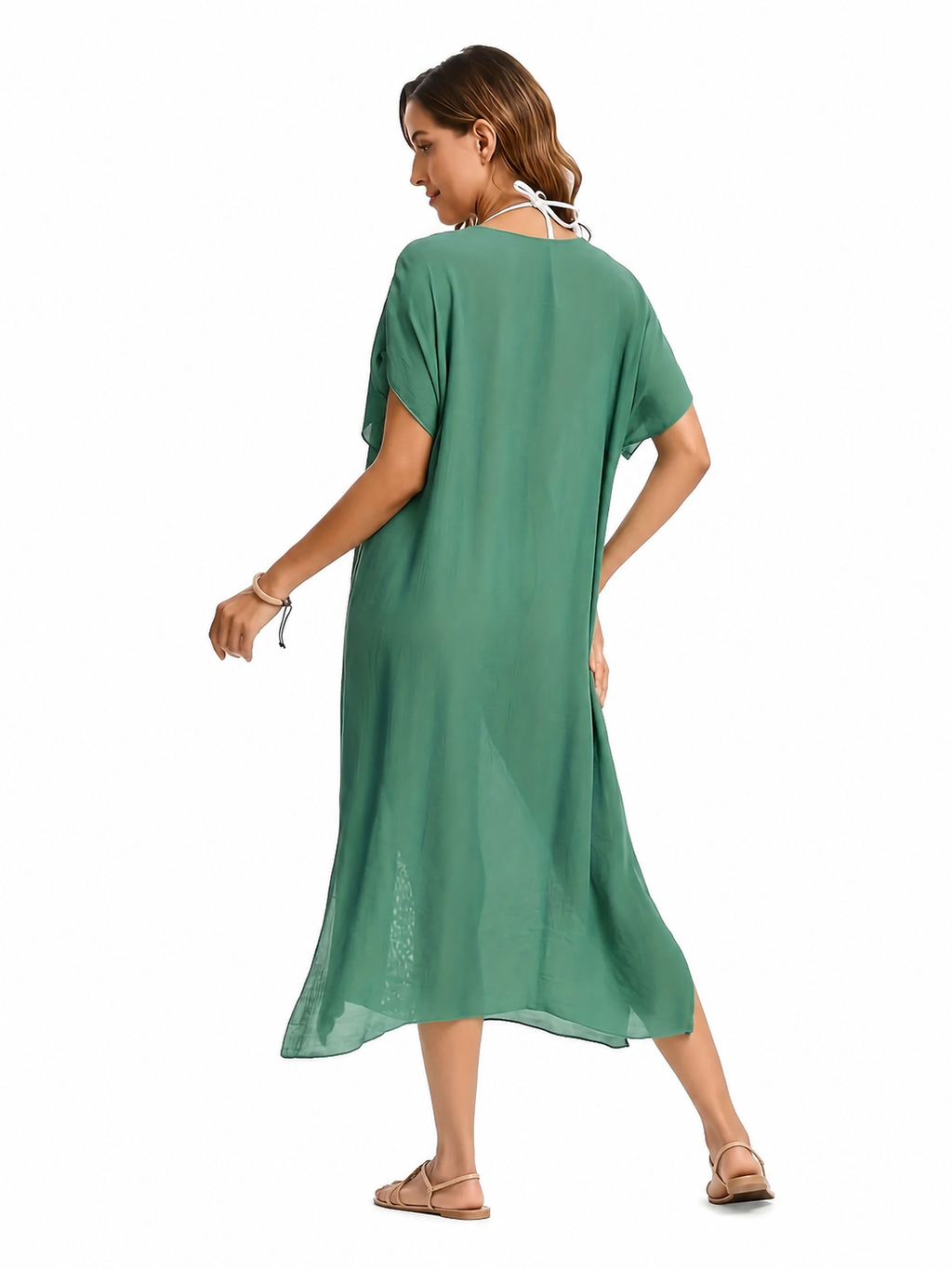 Cache-maillot ample, semi-transparent