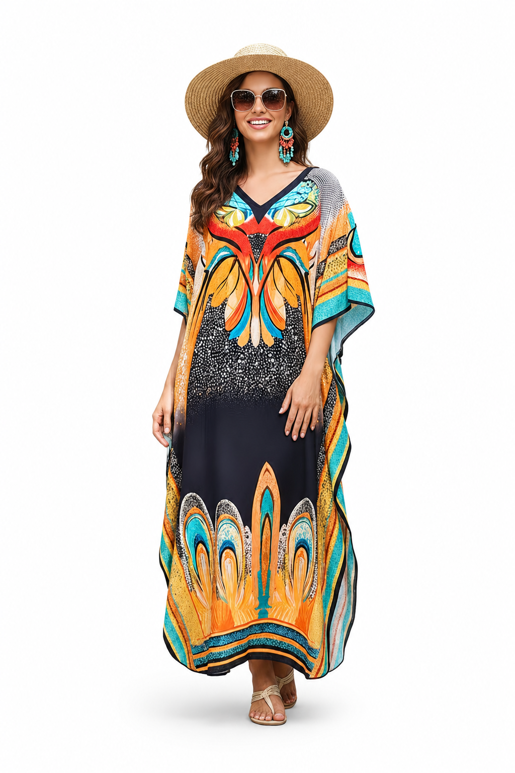 Kaftan bohème, décontracté