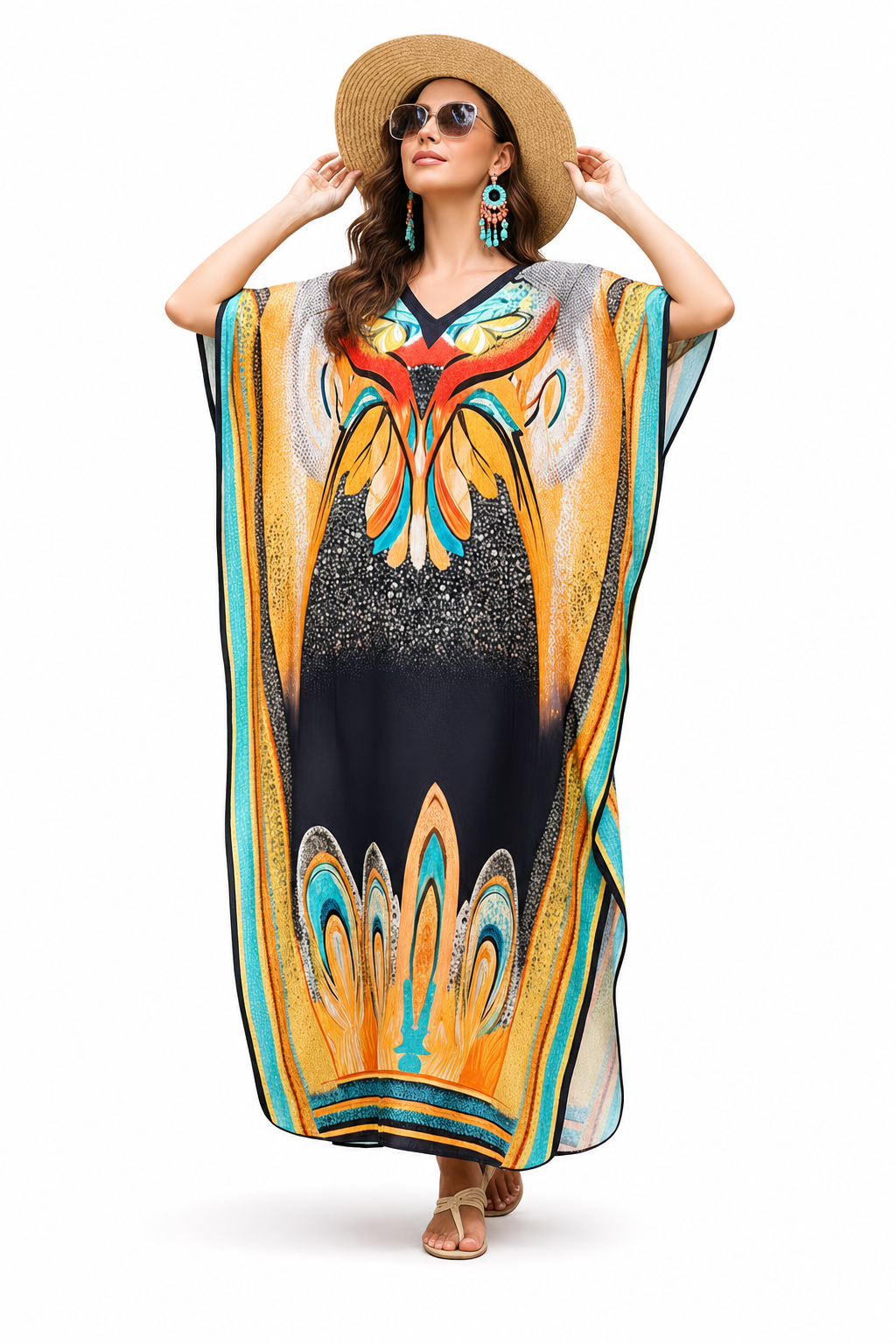 Kaftan bohème, décontracté