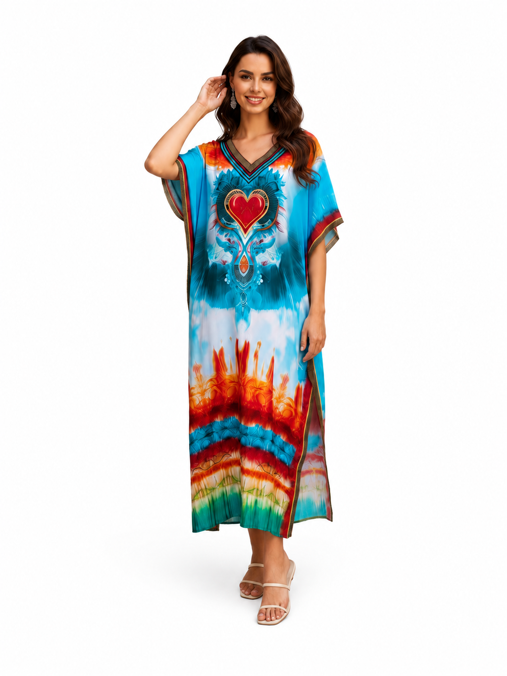 Kaftan bohème, décontracté