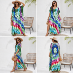 Kaftan coloré ample, décontracté