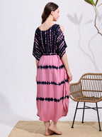 Robe ample, à épaules dénudées