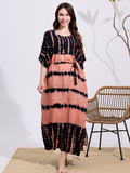 Robe ample, à épaules dénudées