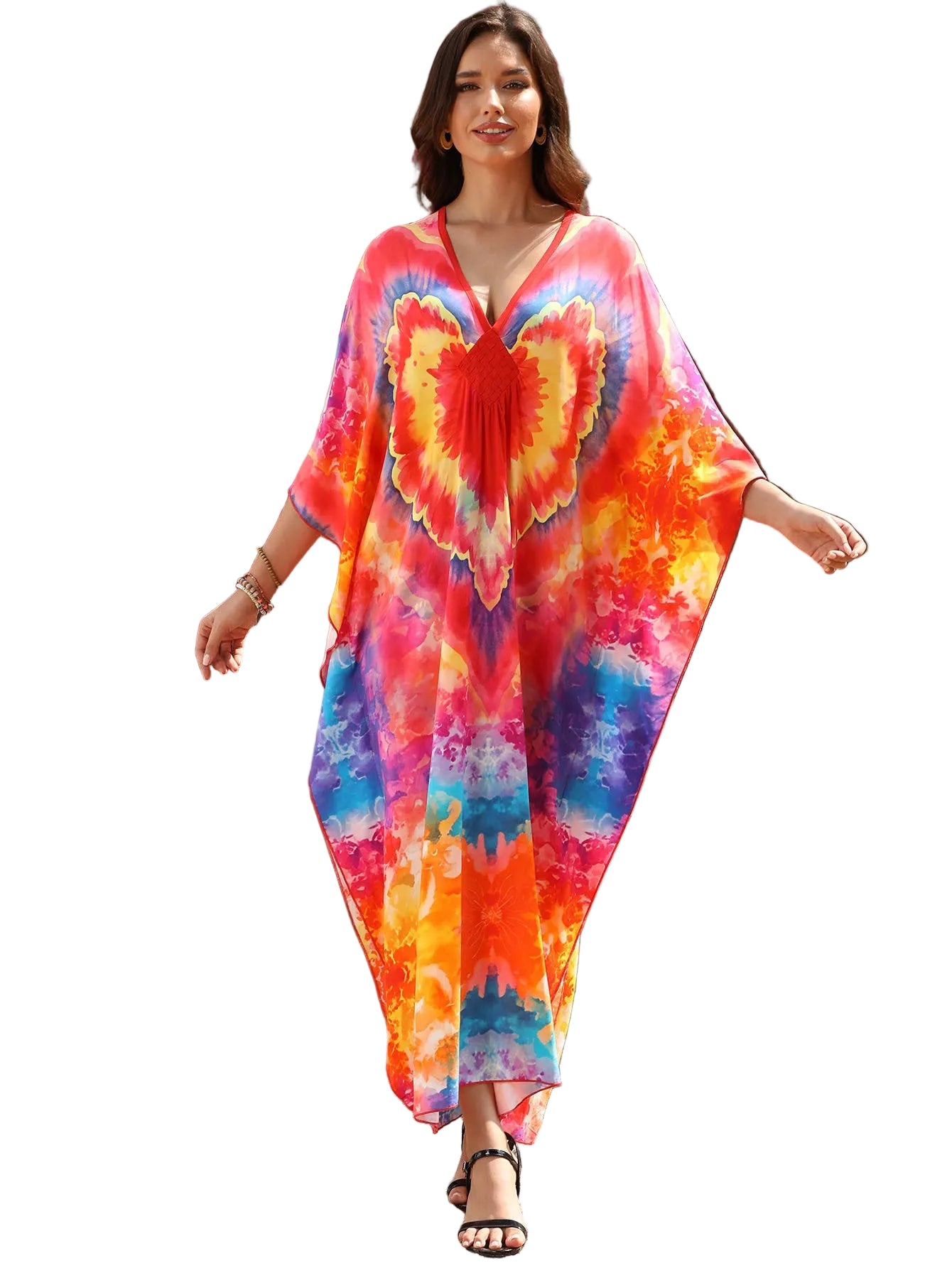 Kaftan Papillon ample, décontracté