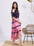Robe ample, à épaules dénudées