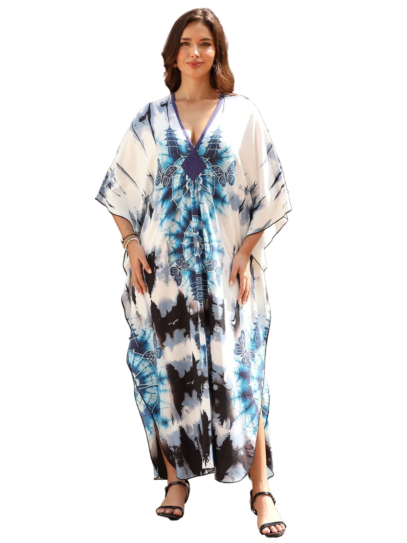 Kaftan Papillon ample, décontracté