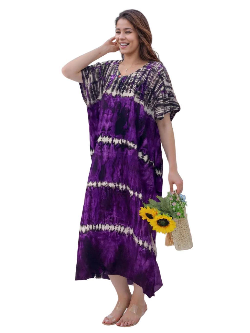 Kaftan ample, décontracté