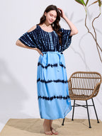 Robe ample, à épaules dénudées