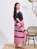 Robe ample, à épaules dénudées