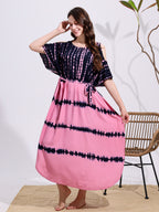Robe ample, à épaules dénudées