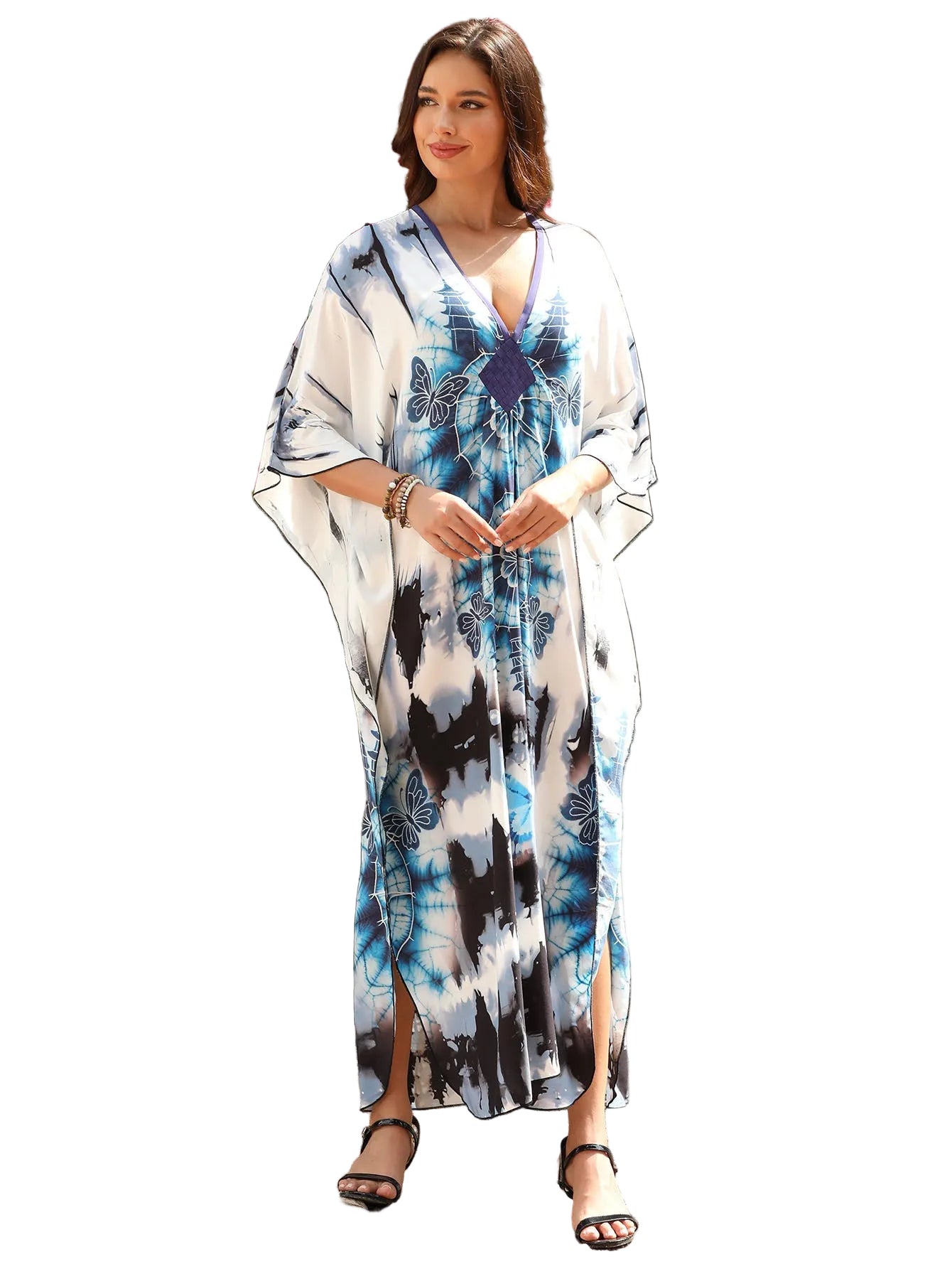 Kaftan Papillon ample, décontracté
