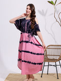 Robe ample, à épaules dénudées