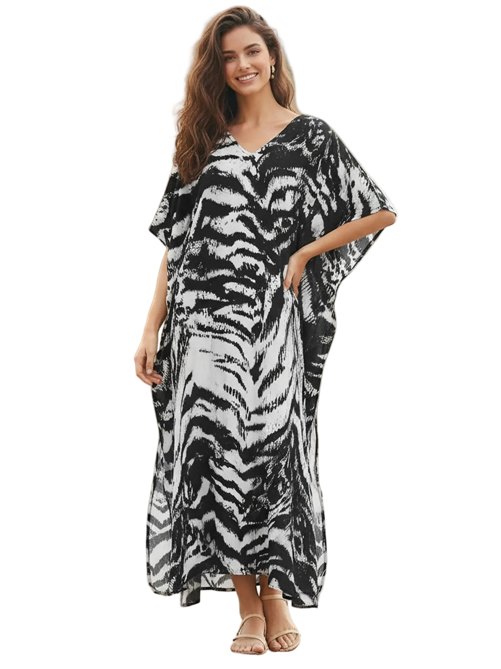 Kaftan ample, décontracté
