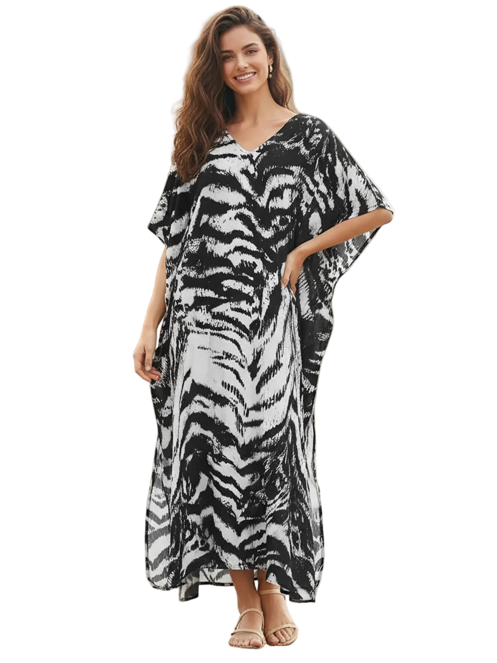 Kaftan ample, décontracté