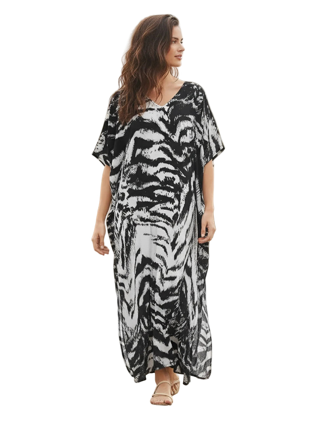 Kaftan ample, décontracté