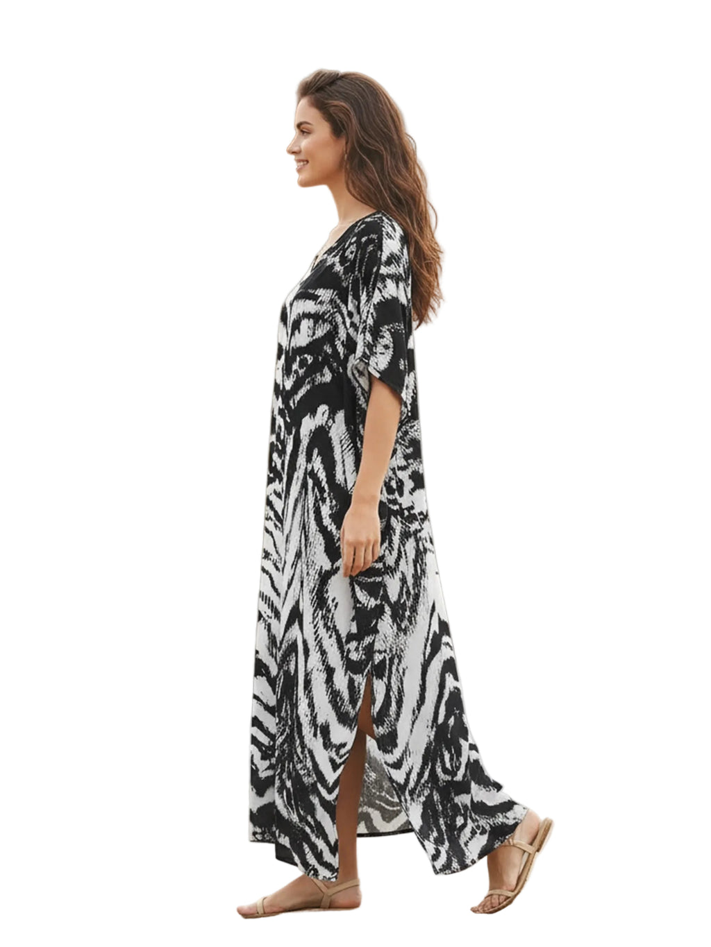 Kaftan ample, décontracté