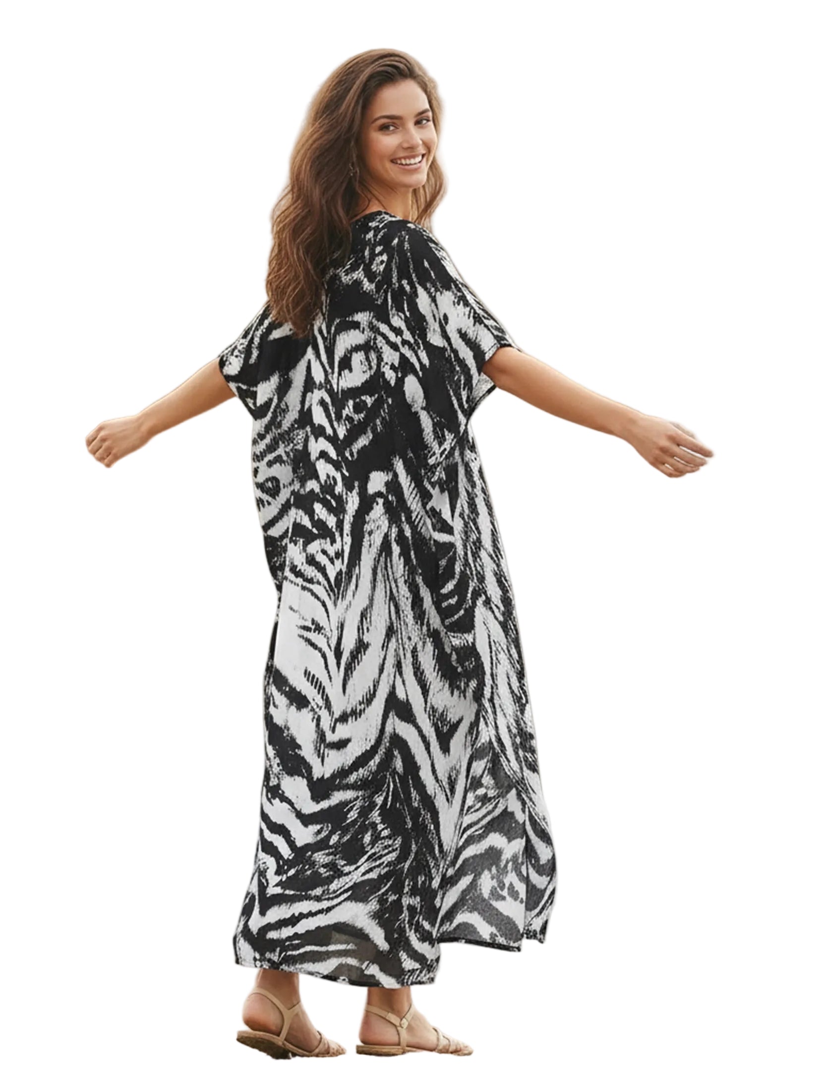 Kaftan ample, décontracté
